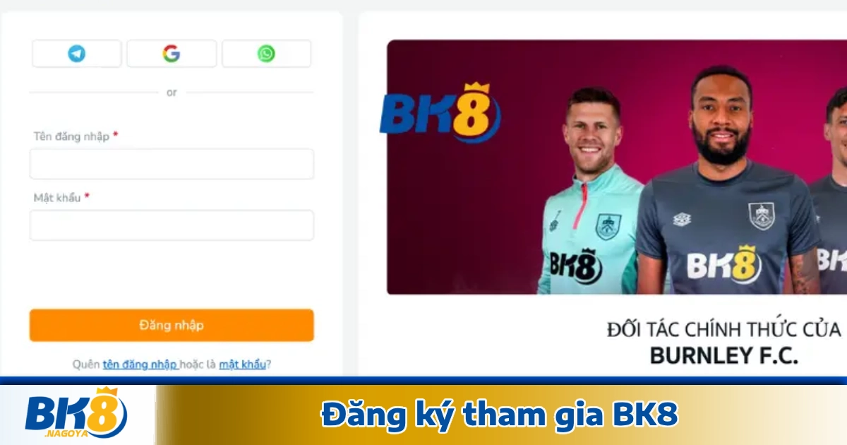 Hướng Dẫn Đăng Ký Tài Khoản BK8 & Cách Bắt Đầu Đặt Cược